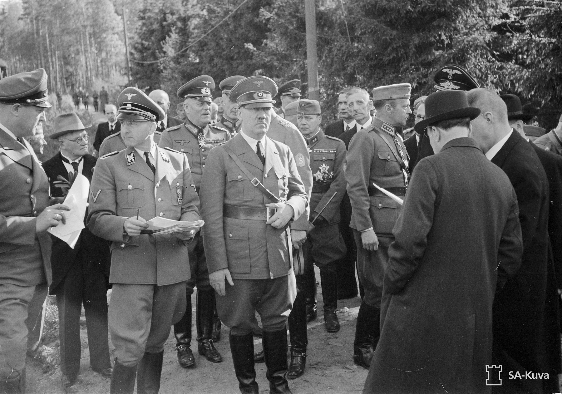 Visit of Adolf Hitler in Finland for the 75th birthday of Mannerheim